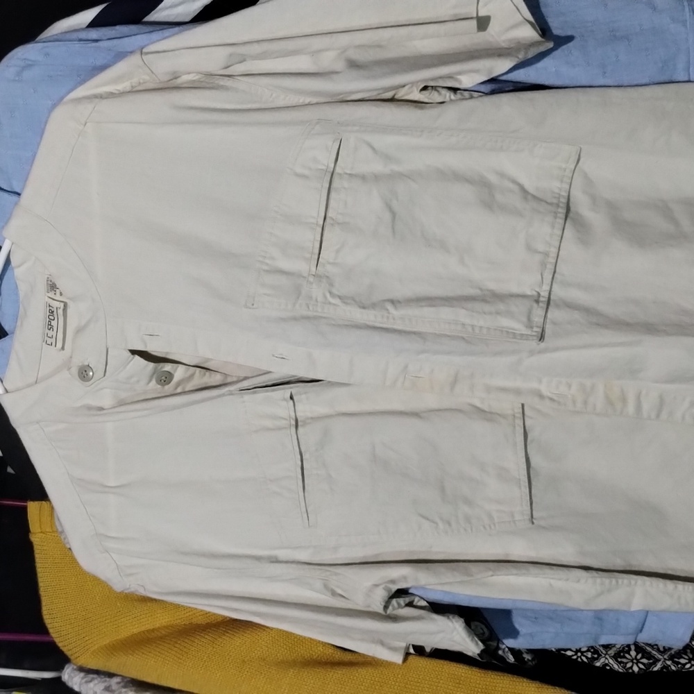 Tanish button up short sleeve shirt